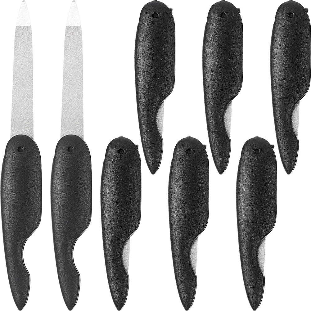 8 Pcs Nail Files Mini Folding Black 2 Sides Durable Portable Manicure Pedicure Polisher Thick Toenails Travel Small Size
8 Pcs Nail Files Mini Folding Black 2 Sides Durable Portable Manicure Pedicure Polisher Thick Toenails Travel Small Size