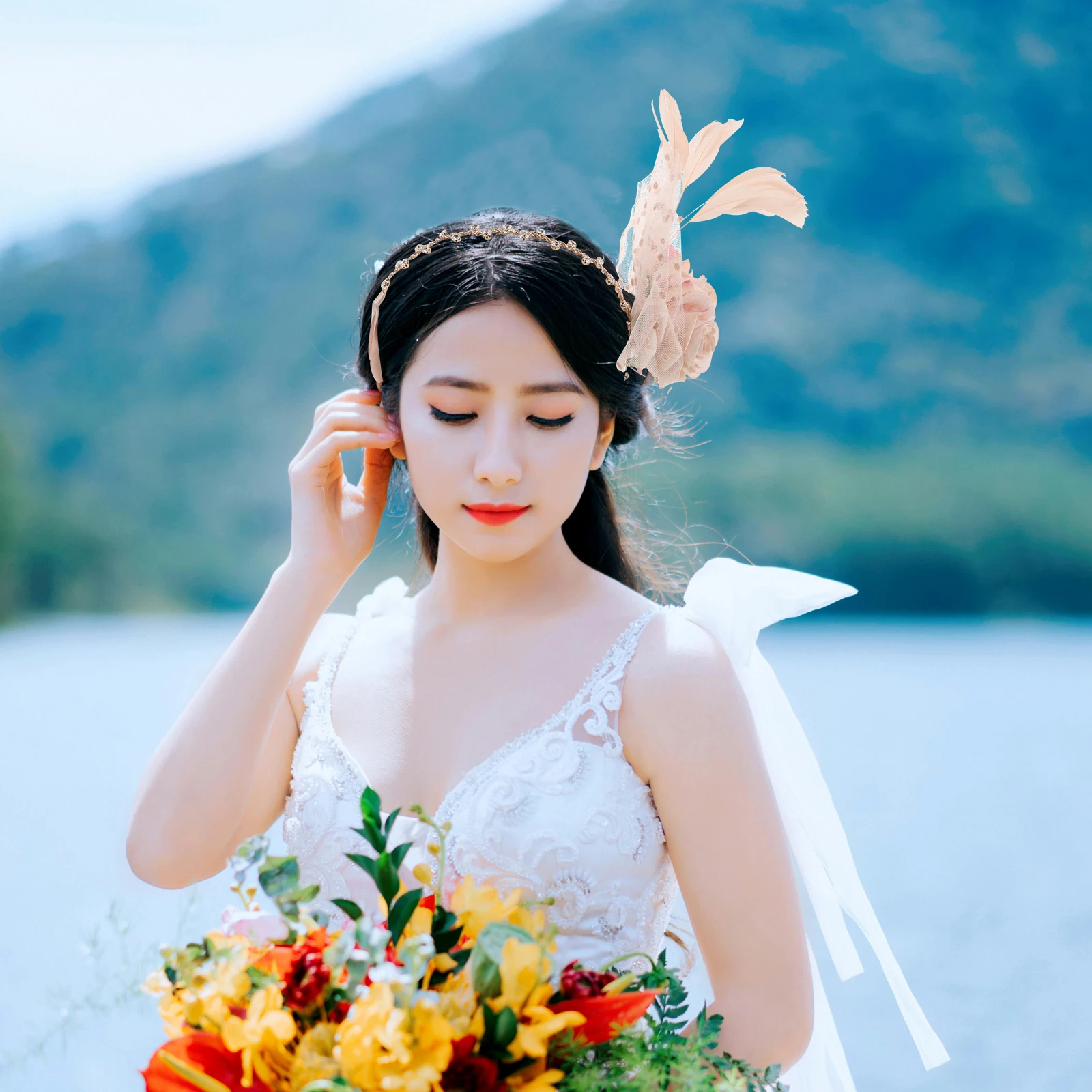 80s Hairband Wedding Headband Bridal Accessories Bridesmaid Hairribbon Flower Garland Headdress Headgear Headwear Crown
80s Hairband Wedding Headband Bridal Accessories Bridesmaid Hairribbon Flower Garland Headdress Headgear Headwear Crown