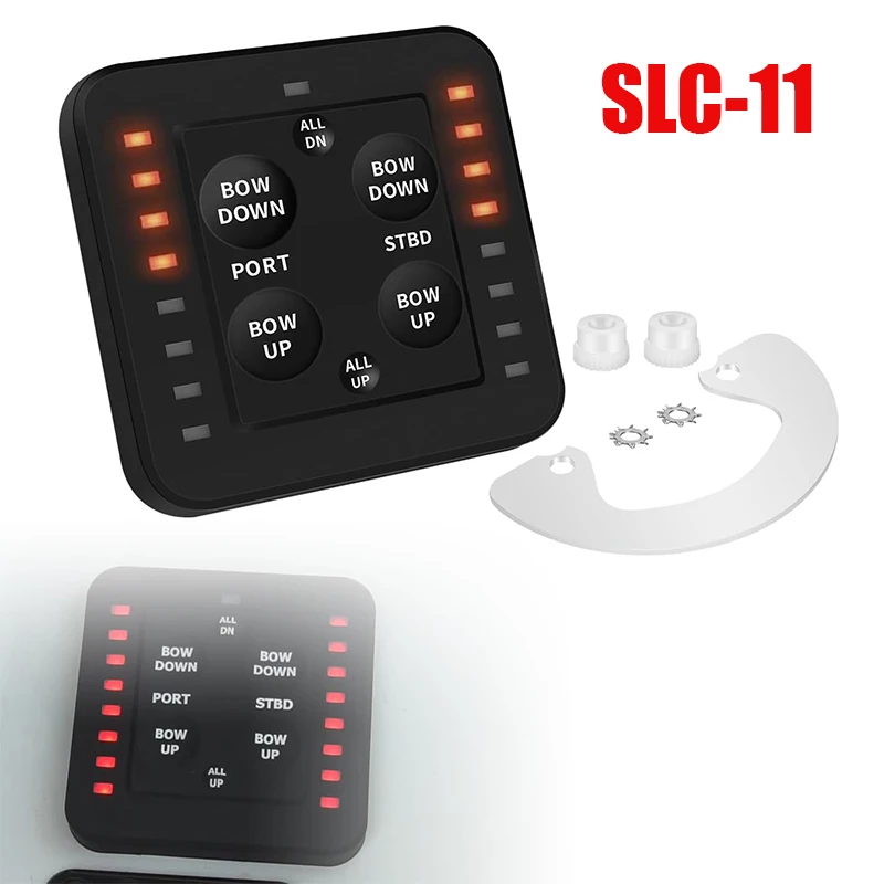SLC-11 Marine Boat Trim Tab Switch Control Panel with LED Indicators & Auto Retract, Fits for Lenco & Bennett 12V/24V Actuators
SLC-11 Marine Boat Trim Tab Switch Control Panel with LED Indicators & Auto Retract, Fits for Lenco & Bennett 12V/24V Actuators