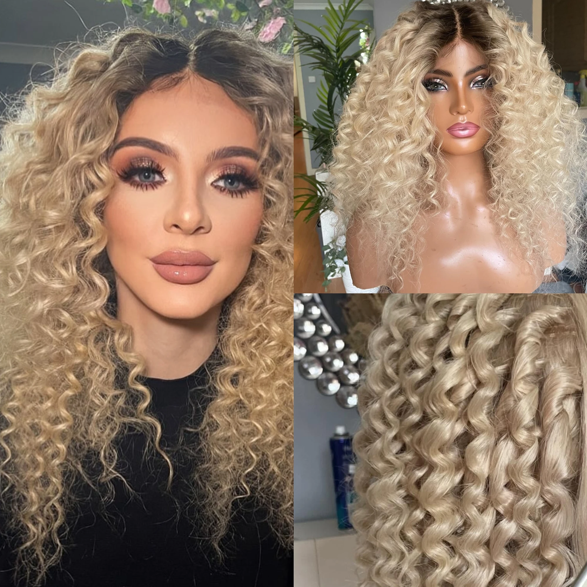 Golden Deep Wave 13x4 HD Lace Frontal Wigs Jerry Curl soft synthetic Hair Water Kinky Curly Wig Afro Female Glueless For Women
Golden Deep Wave 13x4 HD Lace Frontal Wigs Jerry Curl soft synthetic Hair Water Kinky Curly Wig Afro Female Glueless For Women