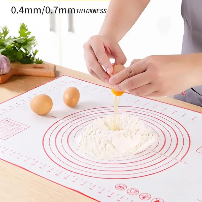 50/40cm Silicone Pad Baking Mat Sheet Kneading Dough Mat For Kitchen Rolling Dough Pizza Large Dough Non-Stick Maker Gadgets
50/40cm Silicone Pad Baking Mat Sheet Kneading Dough Mat For Kitchen Rolling Dough Pizza Large Dough Non-Stick Maker Gadgets