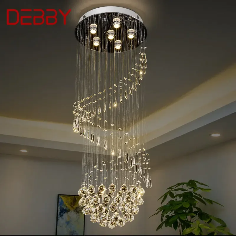 DEBBY современный хрустальный подвесной светильник, светодиодная роскошная креативная вращающаяся люстра, лампа для дома, гостиной, дуплекс, вилла
DEBBY современный хрустальный подвесной светильник, светодиодная роскошная креативная вращающаяся люстра, лампа для дома, гостиной, дуплекс, вилла