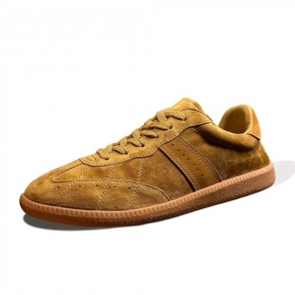 Men’s Tan Suede Retro Training Shoes, Breathable Anti-Slip Casual Gum Sole Sneakers
Men’s Tan Suede Retro Training Shoes, Breathable Anti-Slip Casual Gum Sole Sneakers