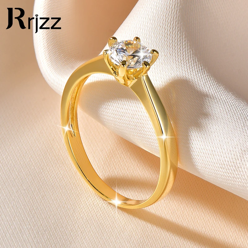 Rrjzz 1CT Solitaire Round Cut D-Color Moissanite Ring 925 Silver VVS1 Lab Imitation Diamond Six-claw Engagement Ring for Women
Rrjzz 1CT Solitaire Round Cut D-Color Moissanite Ring 925 Silver VVS1 Lab Imitation Diamond Six-claw Engagement Ring for Women