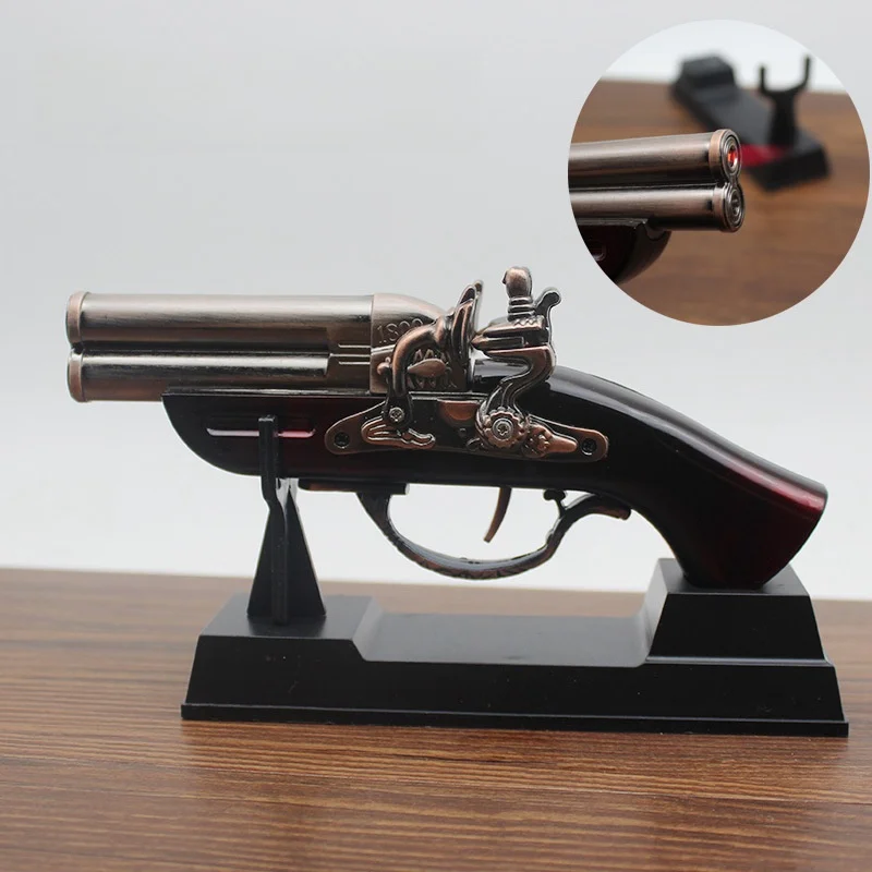 New Creative Metal Small Model Desktop Decoration Gun shaped Gas Lighter Home Decoration Home Lighter Men's Gift
New Creative Metal Small Model Desktop Decoration Gun shaped Gas Lighter Home Decoration Home Lighter Men's Gift