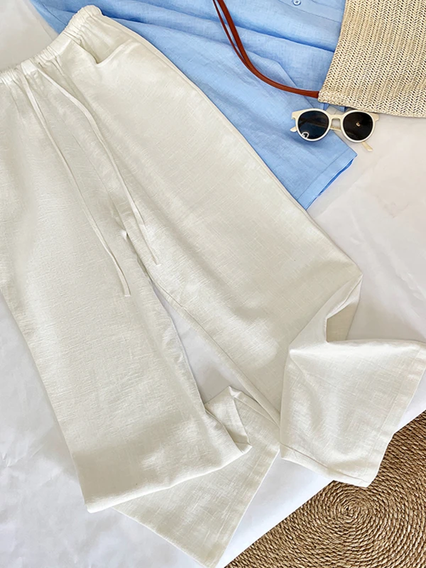 Повседневные широкие брюки с высокой талией, женские свободные хлопковые льняные брюки, драпированные удобные брюки прямого кроя для отдыха
Повседневные широкие брюки с высокой талией, женские свободные хлопковые льняные брюки, драпированные удобные брюки прямого кроя для отдыха