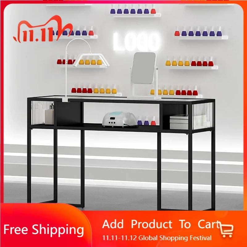 Equipment Design Nail Table Professionals Glass Beauty Reception Nail Table Luxury Service Scrivania Per Unghie Trendy Furniture
Equipment Design Nail Table Professionals Glass Beauty Reception Nail Table Luxury Service Scrivania Per Unghie Trendy Furniture