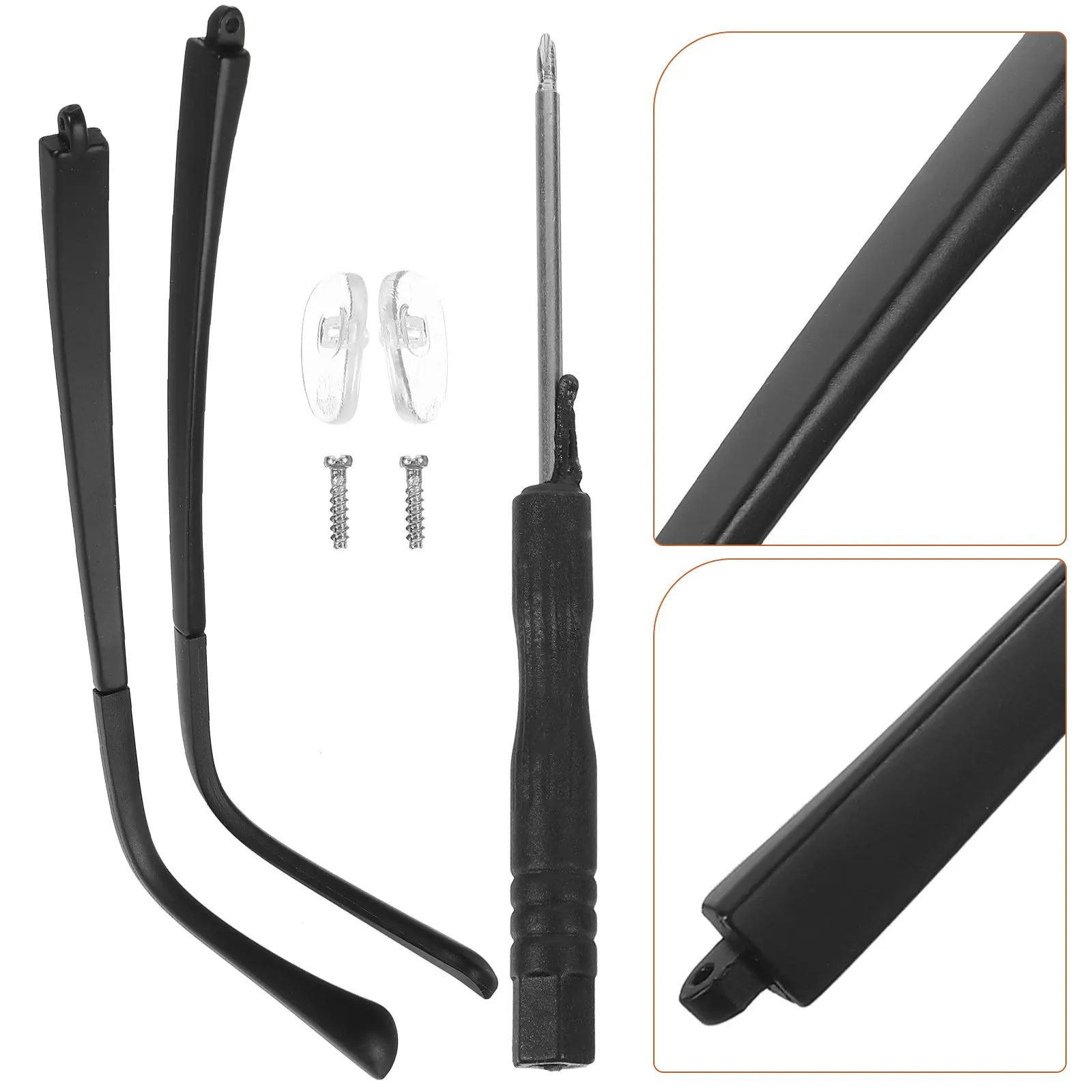 1Set Eyeglasses Replacement Temples Arms Lightweight Comfortable Nonslip Glasses Arm Legs for Eyeglasses Reading Glasses Repair
1Set Eyeglasses Replacement Temples Arms Lightweight Comfortable Nonslip Glasses Arm Legs for Eyeglasses Reading Glasses Repair