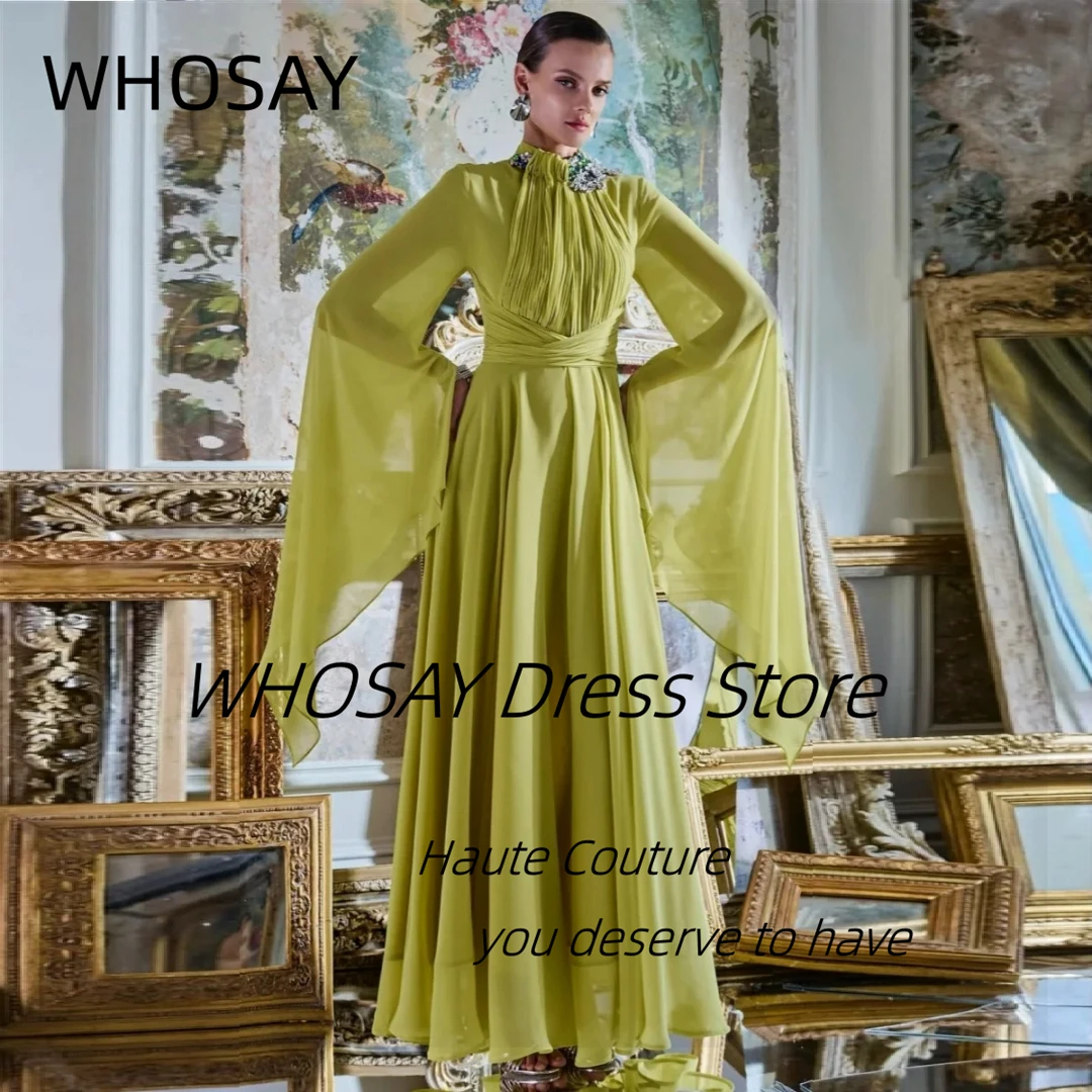 WHOSAY Crystals Вечерние платья по индивидуальному заказу с длинными рукавами, платье для выпускного вечера на молнии сзади, шифон فساتين ح فساتين حف культуры премиálál
WHOSAY Crystals Вечерние платья по индивидуальному заказу с длинными рукавами, платье для выпускного вечера на молнии сзади, шифон فساتين ح فساتين حف культуры премиálál