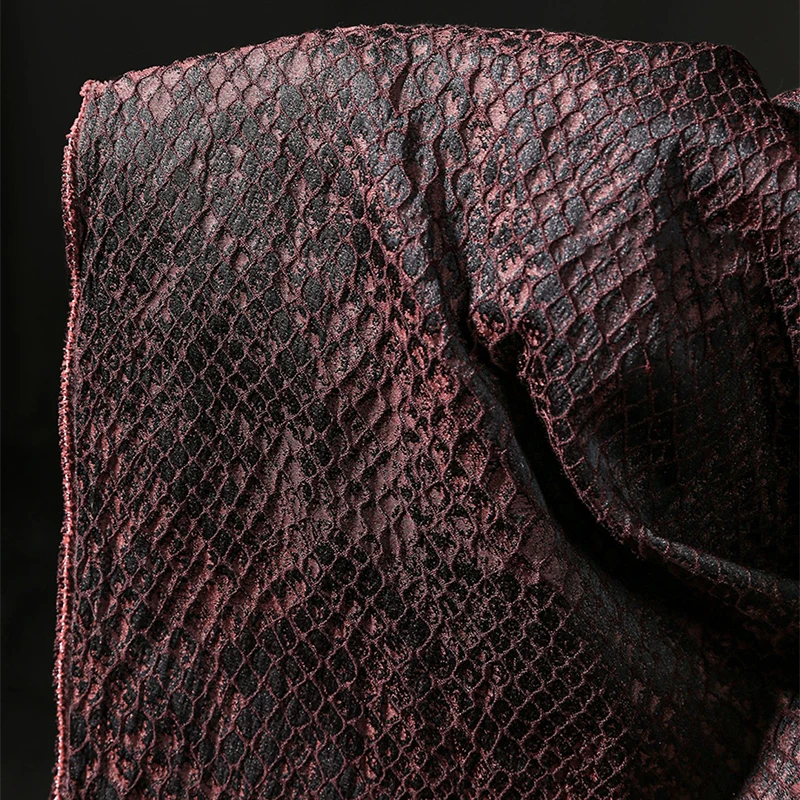 Check Texture Jacquard Fabric Red Black Snakeskin Mottled Plaid Vintage Washed Design Fabric DIY Creative Clothing Material
Check Texture Jacquard Fabric Red Black Snakeskin Mottled Plaid Vintage Washed Design Fabric DIY Creative Clothing Material