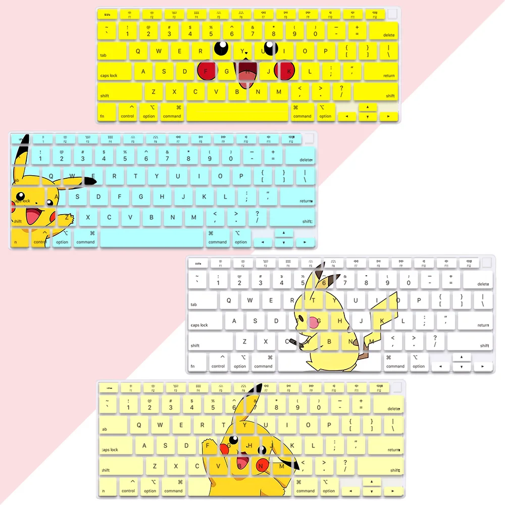Pikachus US Layout Color Print Soft Silicone Keyboard Cover For Macbook 2020 Air A2179 A2337
Pikachus US Layout Color Print Soft Silicone Keyboard Cover For Macbook 2020 Air A2179 A2337