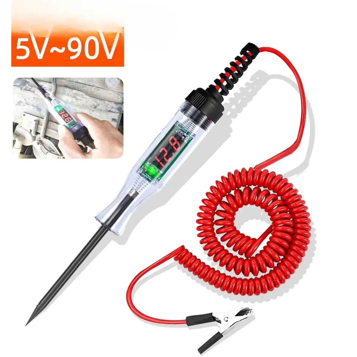 6V 12V 24V Car Truck Voltage Circuit Tester Auto Car Diagnostic Probe Test Pen Light Bulb Electric Measuring Pen Repair Tools
6V 12V 24V Car Truck Voltage Circuit Tester Auto Car Diagnostic Probe Test Pen Light Bulb Electric Measuring Pen Repair Tools
