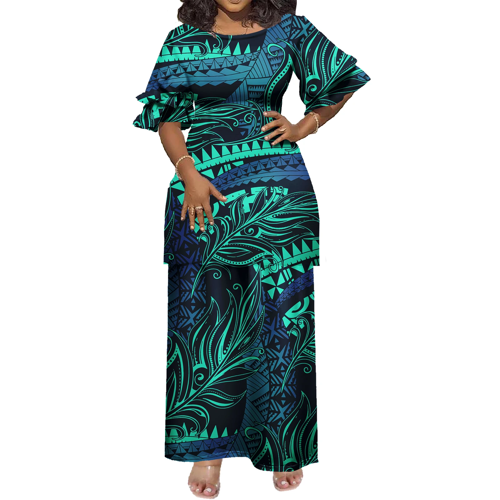 Latest Design Polynesian samoa Puletasi Womenplus size women's two piece skirt set dresses
Latest Design Polynesian samoa Puletasi Womenplus size women's two piece skirt set dresses