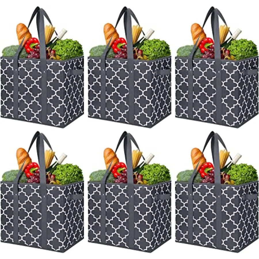 Reusable Grocery Bags Foldable Washable Large Storage Bins Basket Water Resistant Shopping Tote Bag
Reusable Grocery Bags Foldable Washable Large Storage Bins Basket Water Resistant Shopping Tote Bag