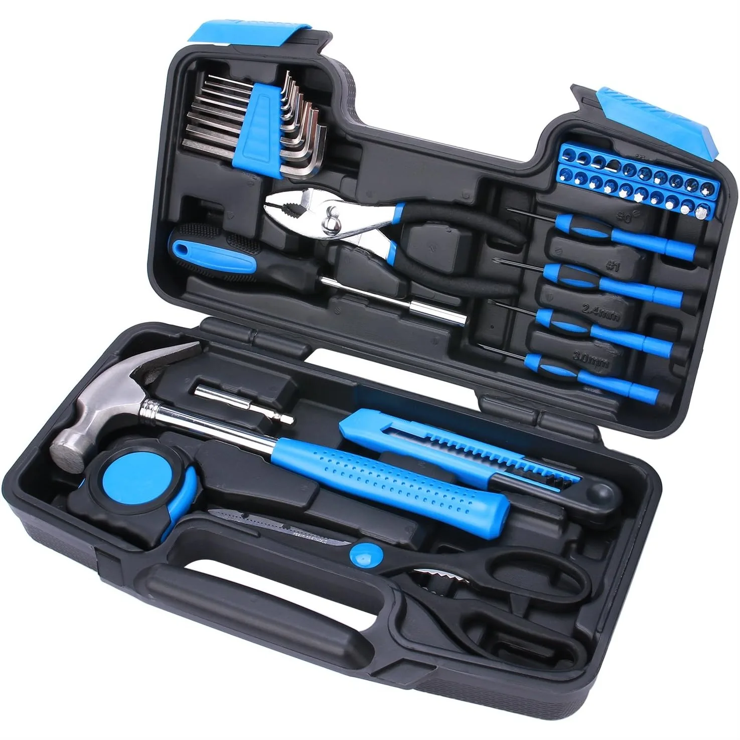 40-Piece All Purpose Household Tool Kit With Claw Hammer Screwdriver Bits And Pliers For Home Garage Office Dormitory Use
40-Piece All Purpose Household Tool Kit With Claw Hammer Screwdriver Bits And Pliers For Home Garage Office Dormitory Use