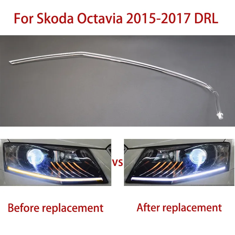 For Skoda Octavia 2015-2017 Daytime Running Light Car Headlight DRL Light Guide Tube Headlight Angel Eyes Light Guide Strips
For Skoda Octavia 2015-2017 Daytime Running Light Car Headlight DRL Light Guide Tube Headlight Angel Eyes Light Guide Strips