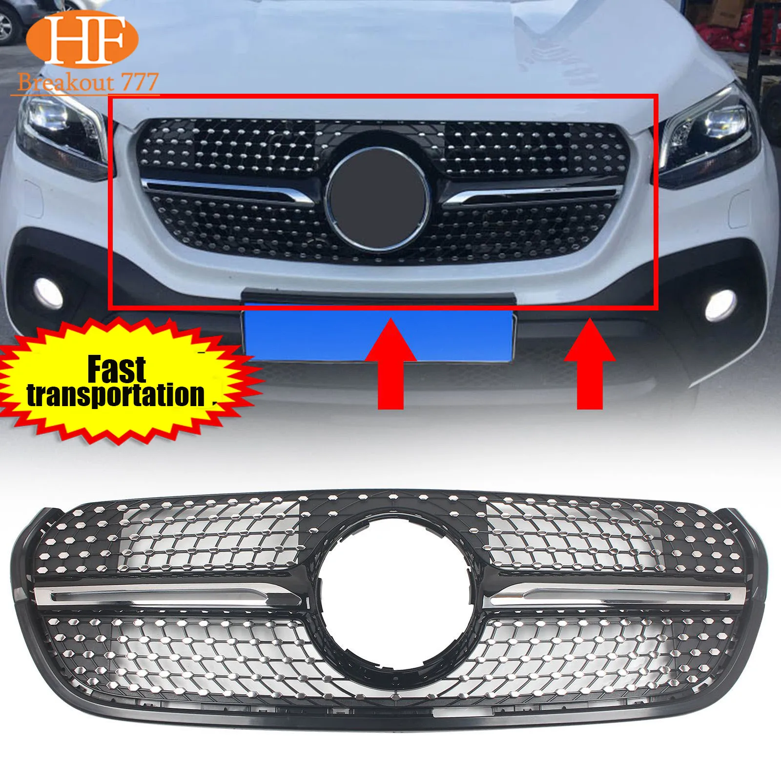 Diamond Style Front Inlet Mesh Grille Racing Bumper Grill For Benz X-Class W470 2017-2019 Car Front Racing Facelift Grilles
Diamond Style Front Inlet Mesh Grille Racing Bumper Grill For Benz X-Class W470 2017-2019 Car Front Racing Facelift Grilles