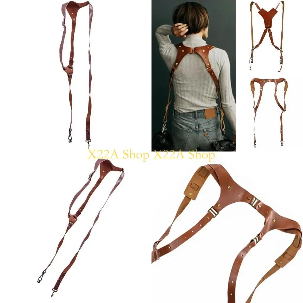 Unique Double Camera Harness Leather Shoulder Strap for Easy Carrying Photographer for Even Weight Distribution Double Camera
Unique Double Camera Harness Leather Shoulder Strap for Easy Carrying Photographer for Even Weight Distribution Double Camera