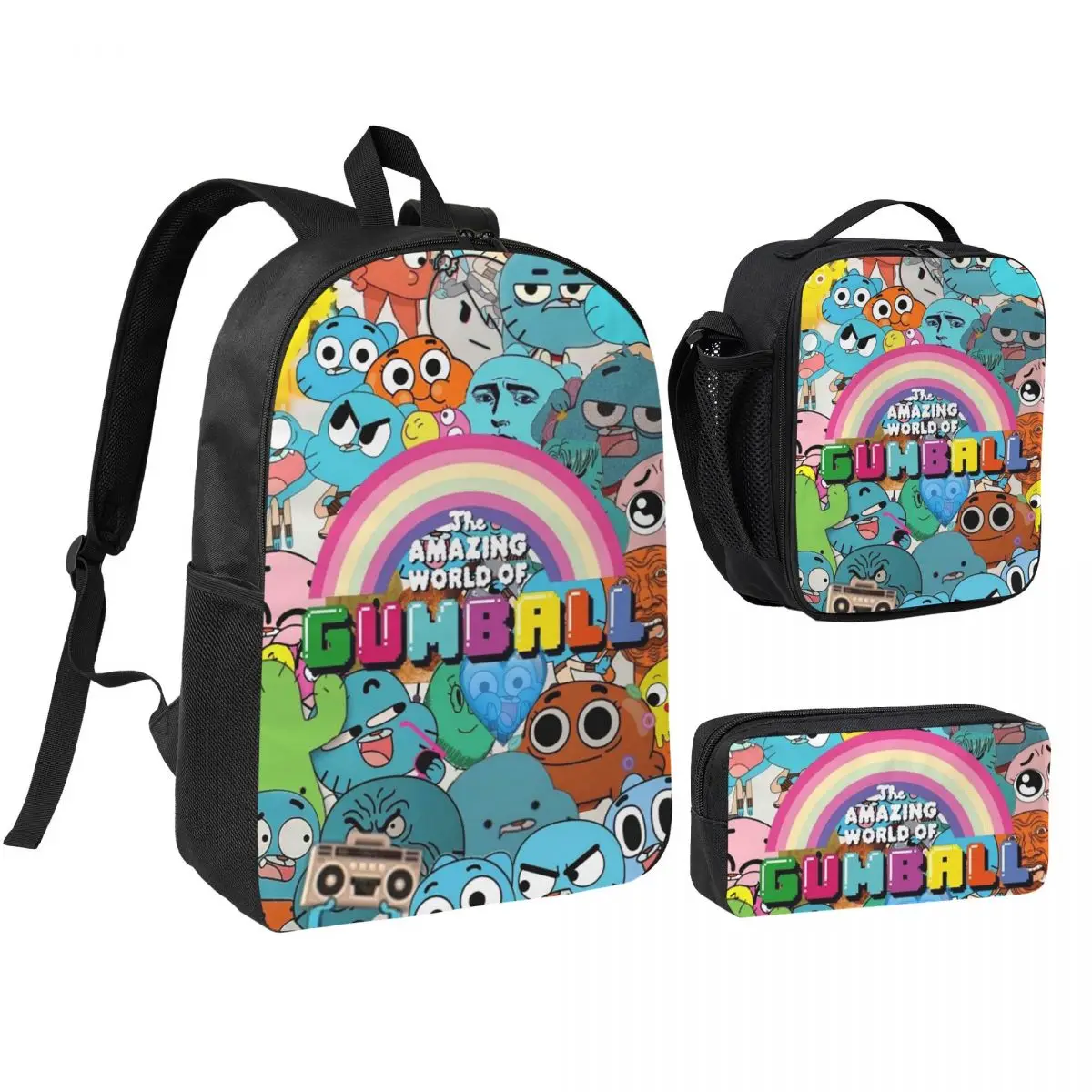 The Amazing World Of Gumball Backpack Boys Girls BookBag School Bag Shoulder Bags 3ps Insulated Lunch Bag Pencil Case
The Amazing World Of Gumball Backpack Boys Girls BookBag School Bag Shoulder Bags 3ps Insulated Lunch Bag Pencil Case