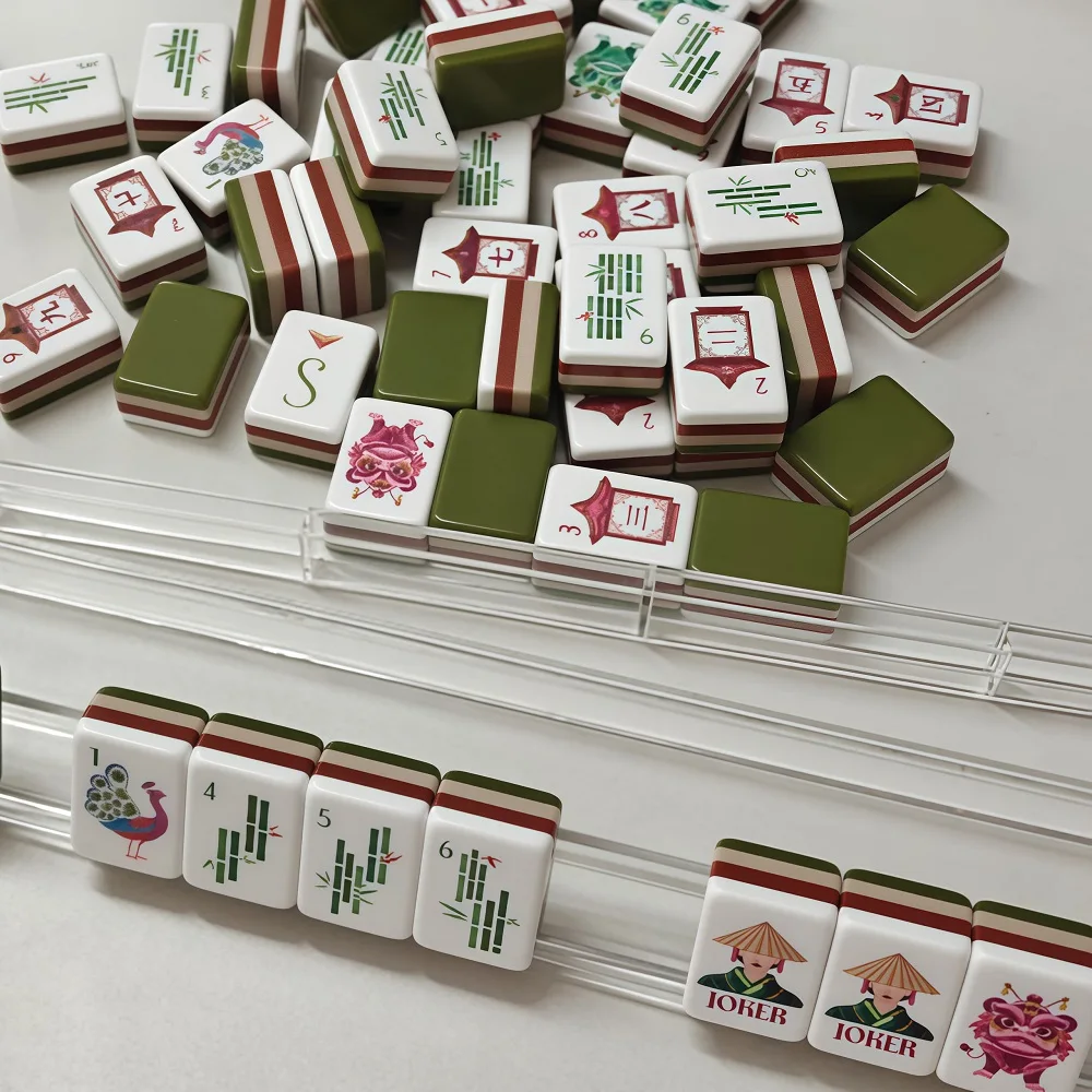 Freeshipping Luxury American Mahjong Set 160 Pcs 4-Layer Acrylic Olive Green Mah Jongg Portable Mahjong Game Tiles Surprise Gift
Freeshipping Luxury American Mahjong Set 160 Pcs 4-Layer Acrylic Olive Green Mah Jongg Portable Mahjong Game Tiles Surprise Gift