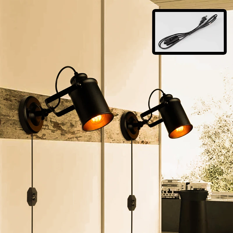 DAMIASMIL винтажный промышленный настенный светильник для гостиной, спальни, коридора, кронштейн E27 E26, светильники для внутреннего освещения
DAMIASMIL винтажный промышленный настенный светильник для гостиной, спальни, коридора, кронштейн E27 E26, светильники для внутреннего освещения