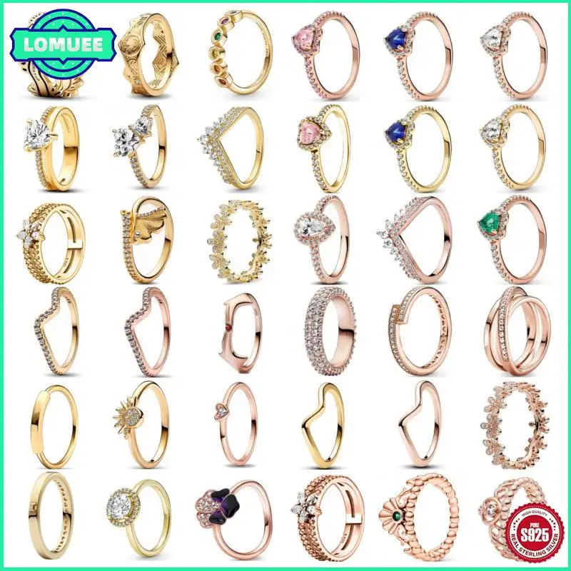 2024 New Gold Plated 925 Silver Ring Zircon Sparkling Double Band Heart Finger Ring Women Original Ring Fine Jewelry
2024 New Gold Plated 925 Silver Ring Zircon Sparkling Double Band Heart Finger Ring Women Original Ring Fine Jewelry