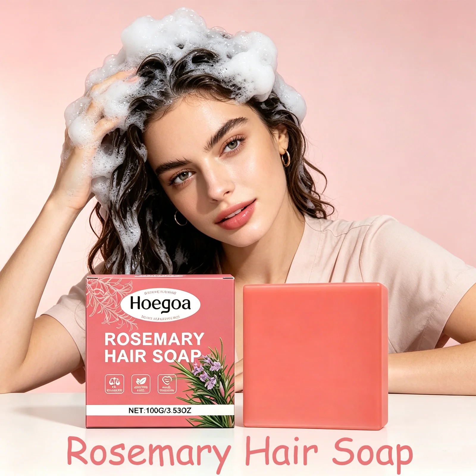 100G Rosemary Hair Soap Deep Clean Scalp Care Prevent Hair Loss Strengthen Thin Hair Smooth Hair Gentle Hair Shampoo Soap
100G Rosemary Hair Soap Deep Clean Scalp Care Prevent Hair Loss Strengthen Thin Hair Smooth Hair Gentle Hair Shampoo Soap