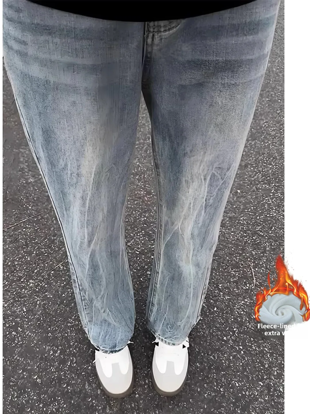 Retro Blue Lightning Pattern Men's Straight Leg Fleece Lined Denim Jeans Cleanfit Knife Washed Casual Comfortable Fit
Retro Blue Lightning Pattern Men's Straight Leg Fleece Lined Denim Jeans Cleanfit Knife Washed Casual Comfortable Fit