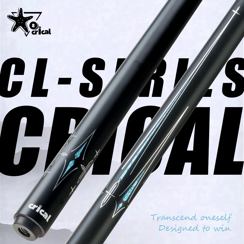 CRICAL CL-03 Carbon Fiber Pool Cue Stick Low Deflection 12.2mm Tip Pool Stick Radial Joint 1/2 Professional Billiard Cue
CRICAL CL-03 Carbon Fiber Pool Cue Stick Low Deflection 12.2mm Tip Pool Stick Radial Joint 1/2 Professional Billiard Cue