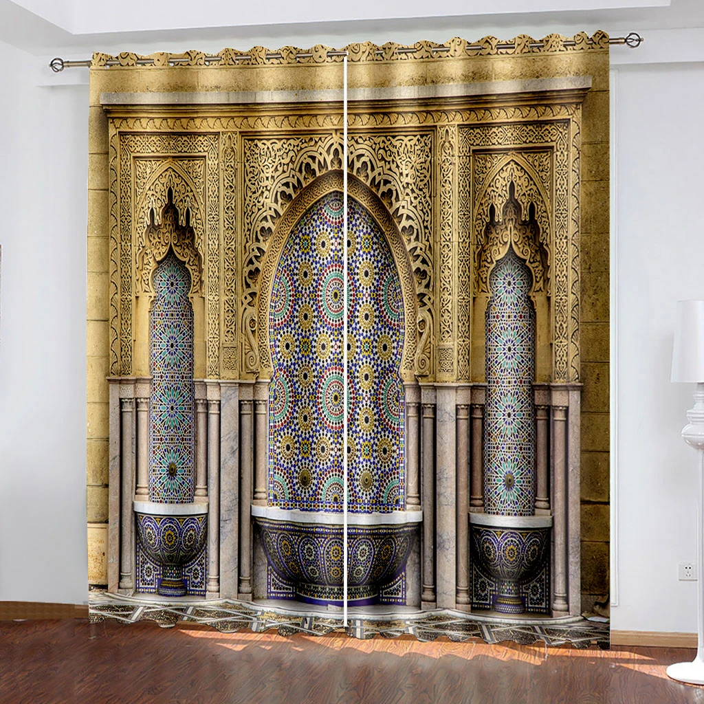 2024 European Ancient Building Door Series Luxury Thin Curtain Living Room Bedroom Perforated Hook Thin Curtain 2Pieces
2024 European Ancient Building Door Series Luxury Thin Curtain Living Room Bedroom Perforated Hook Thin Curtain 2Pieces