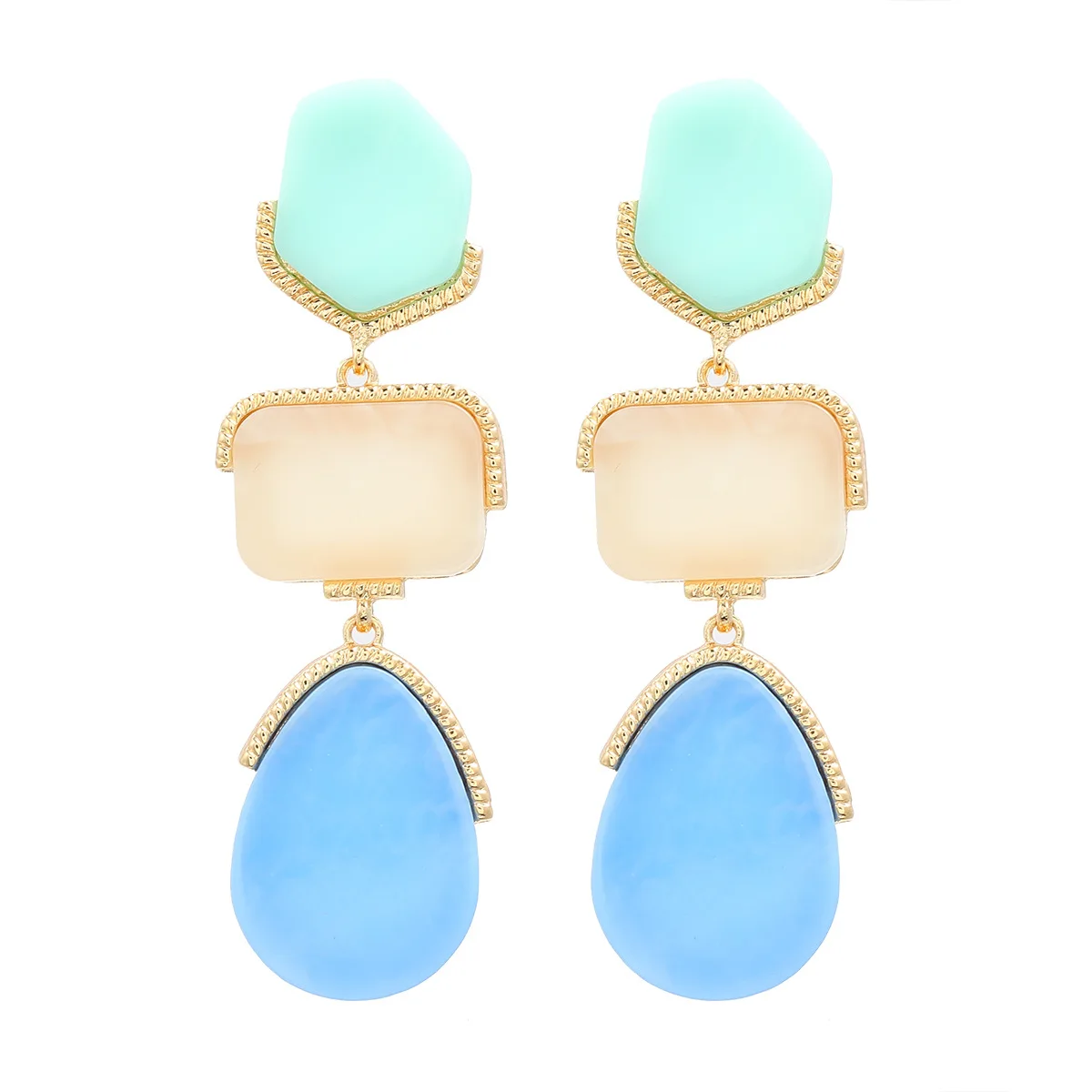 2024 New Colorful Resin Geometric Drop Earrings for Women Fashion Holiday Party Jewelry Gifts
2024 New Colorful Resin Geometric Drop Earrings for Women Fashion Holiday Party Jewelry Gifts