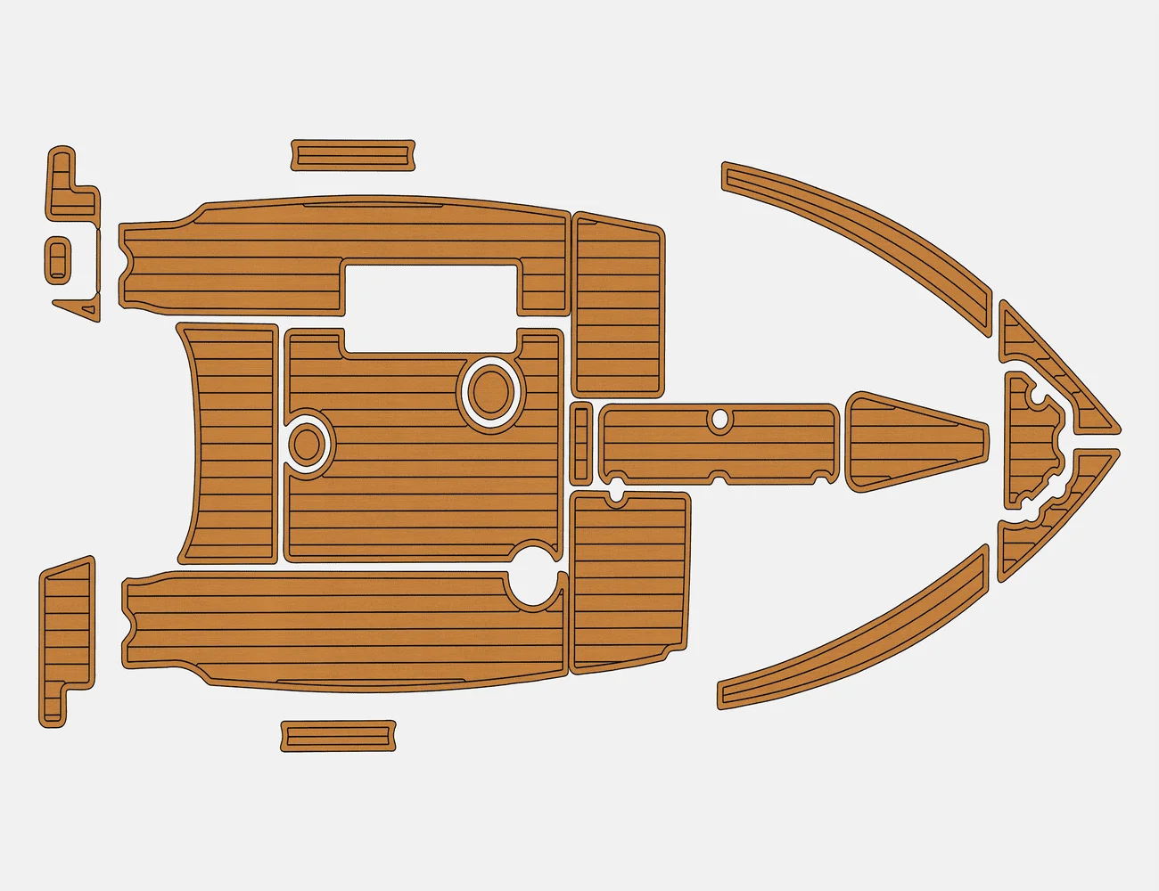 Marine Faux Teak EVA Non-Slip Mat -2009-2016 Key West 211 DC + Self-Adhesive 1/4" (6mm) Boat Deck Pad for Cockpit & Deck
Marine Faux Teak EVA Non-Slip Mat -2009-2016 Key West 211 DC + Self-Adhesive 1/4" (6mm) Boat Deck Pad for Cockpit & Deck