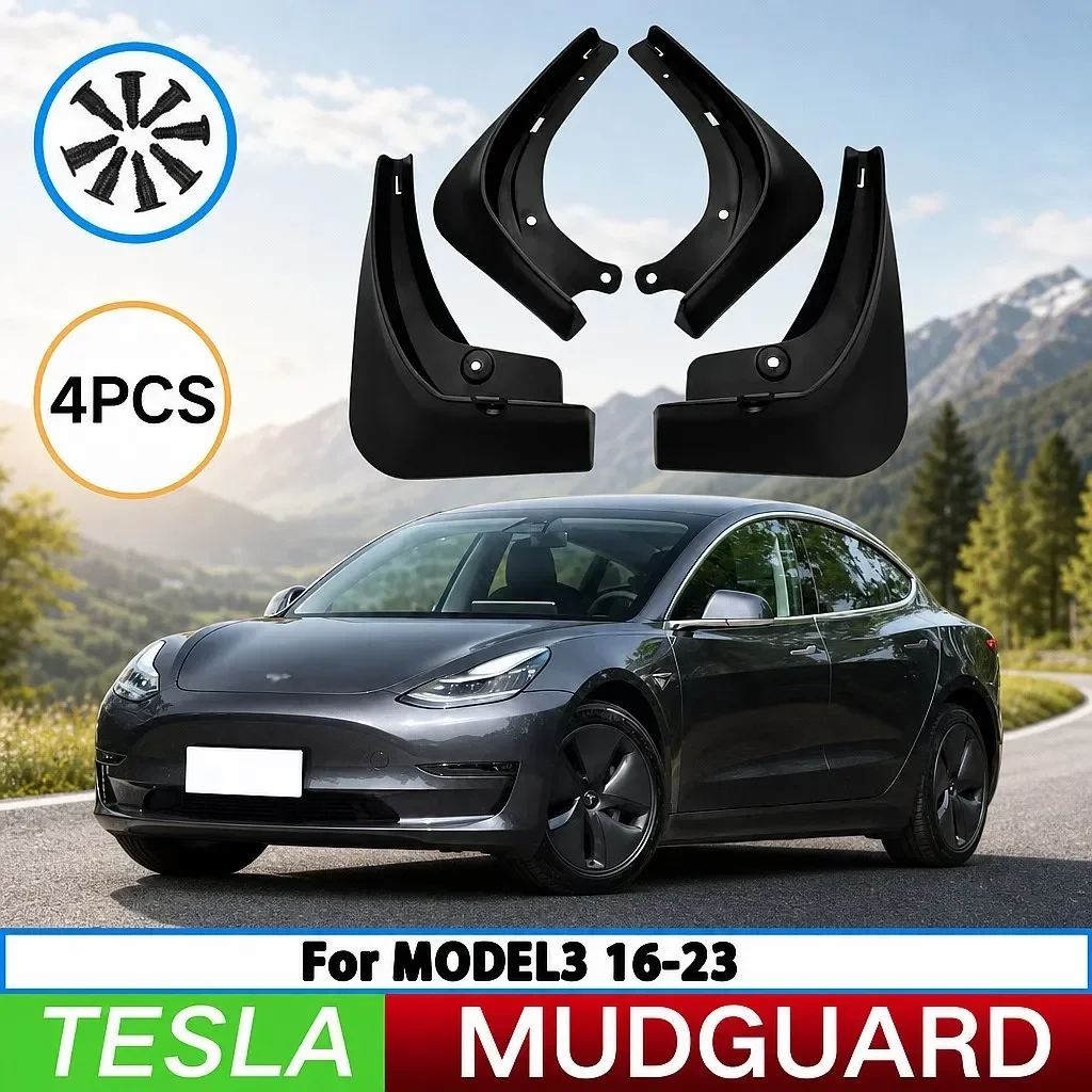 For Tesla Model 3 2016-2023 Mud Flaps Splash Guards Front Rear Wheel Fender Protector 4Pcs
For Tesla Model 3 2016-2023 Mud Flaps Splash Guards Front Rear Wheel Fender Protector 4Pcs