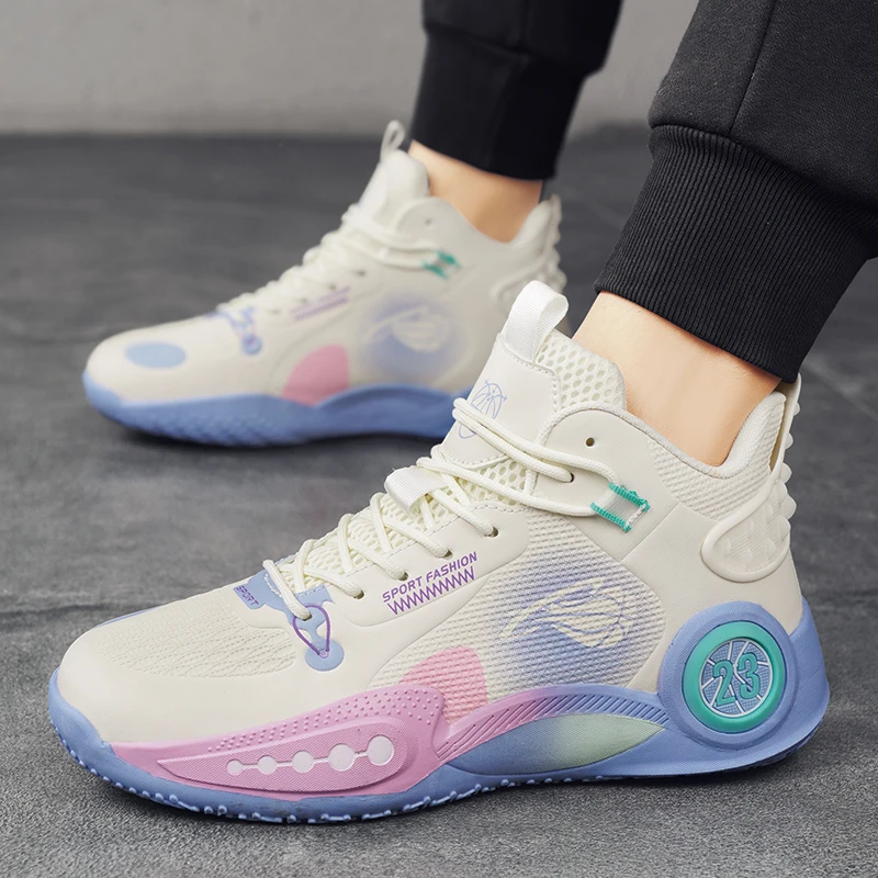 Designer Men's Street Basketball Shoes High Quality Cushioning Breathable Non Slip Lightweight Trendy Outdoor Athletic Sneakers
Designer Men's Street Basketball Shoes High Quality Cushioning Breathable Non Slip Lightweight Trendy Outdoor Athletic Sneakers