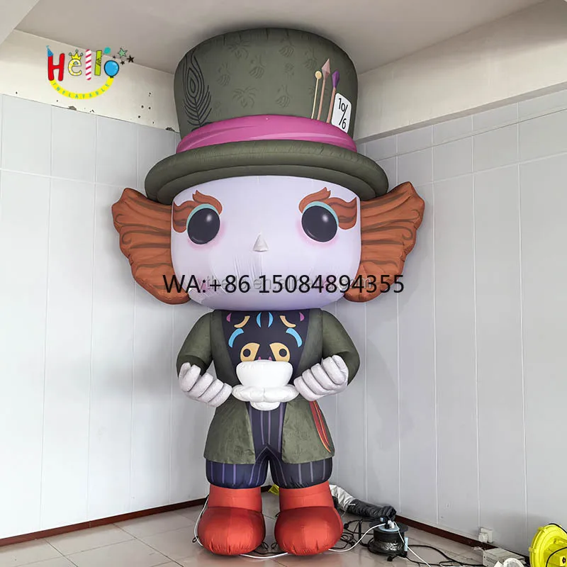 Inflatable Mad Hatter Inflatable Cartoon Magician Figure Character for Party Decoration
Inflatable Mad Hatter Inflatable Cartoon Magician Figure Character for Party Decoration