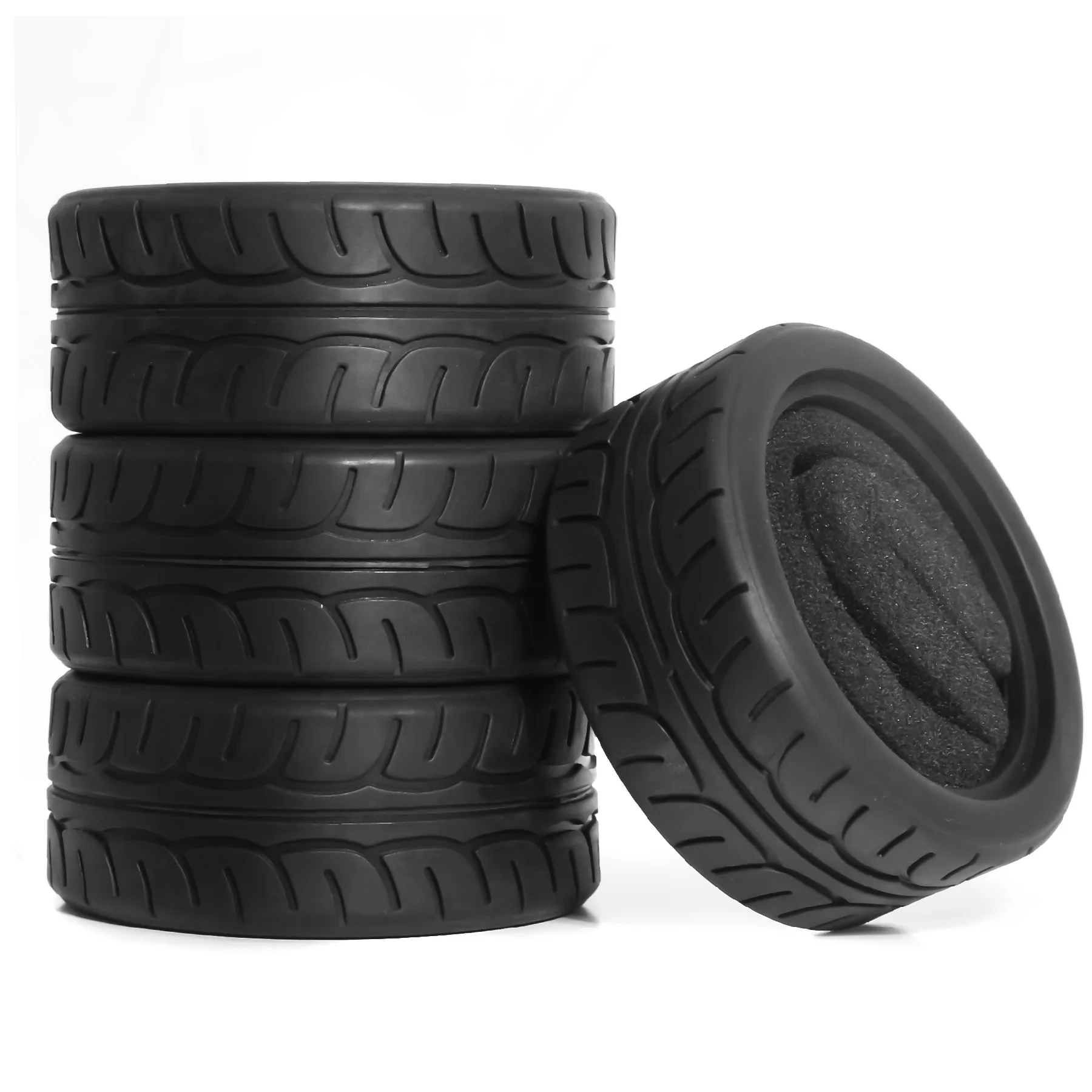 1/10 RC On-Road Hot Melt Rubber Tires, 63-68mm High Grip & Abrasion Resistant, Fit HSP Tamiya HPI Racing Car
1/10 RC On-Road Hot Melt Rubber Tires, 63-68mm High Grip & Abrasion Resistant, Fit HSP Tamiya HPI Racing Car