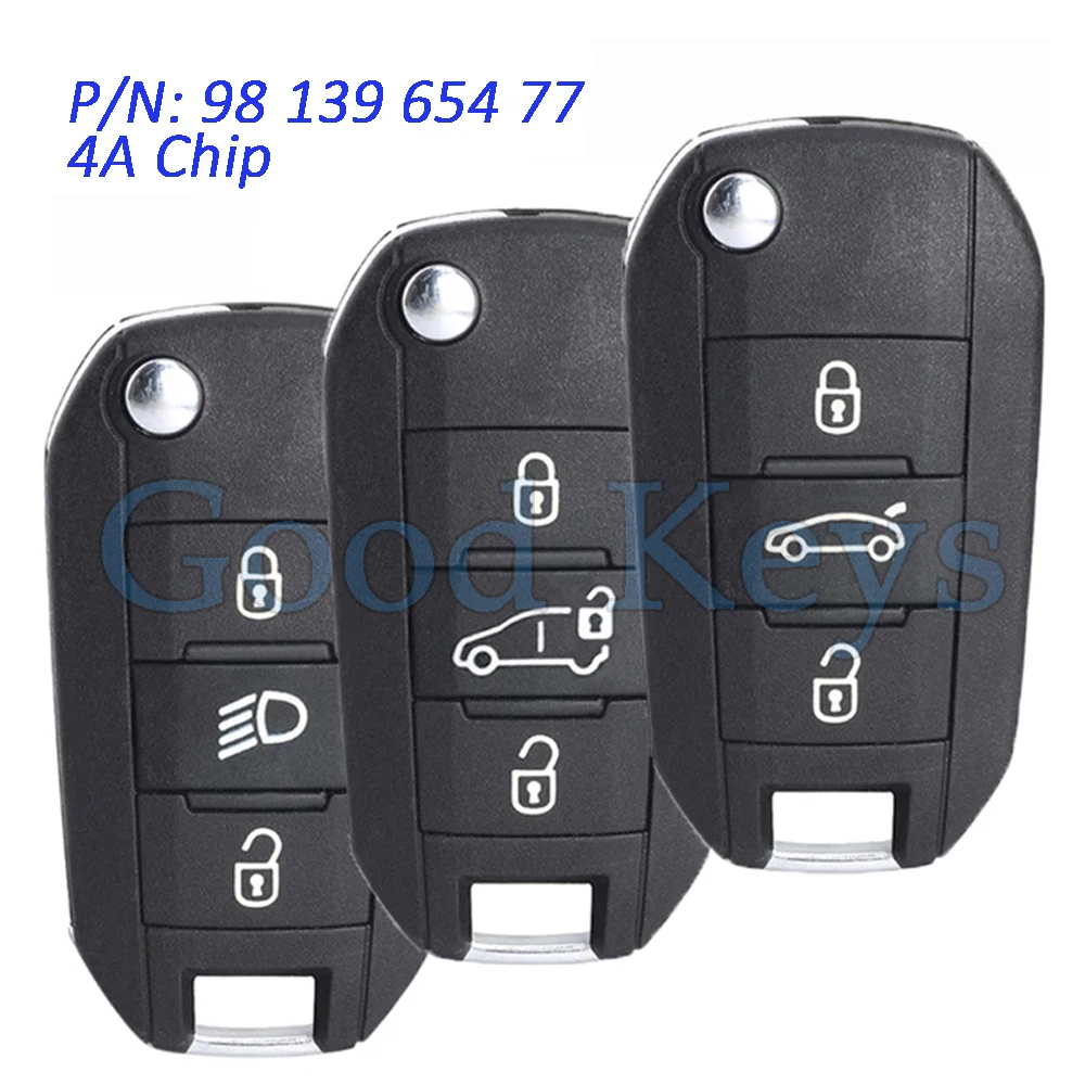 P/N 98 139 654 77 Flip HUF8435 Smart Remote Key Fob for Peugeot 208 2008 308 508 Citroen C3 C4 C5 4A AES Chip 433.92FSK
P/N 98 139 654 77 Flip HUF8435 Smart Remote Key Fob for Peugeot 208 2008 308 508 Citroen C3 C4 C5 4A AES Chip 433.92FSK