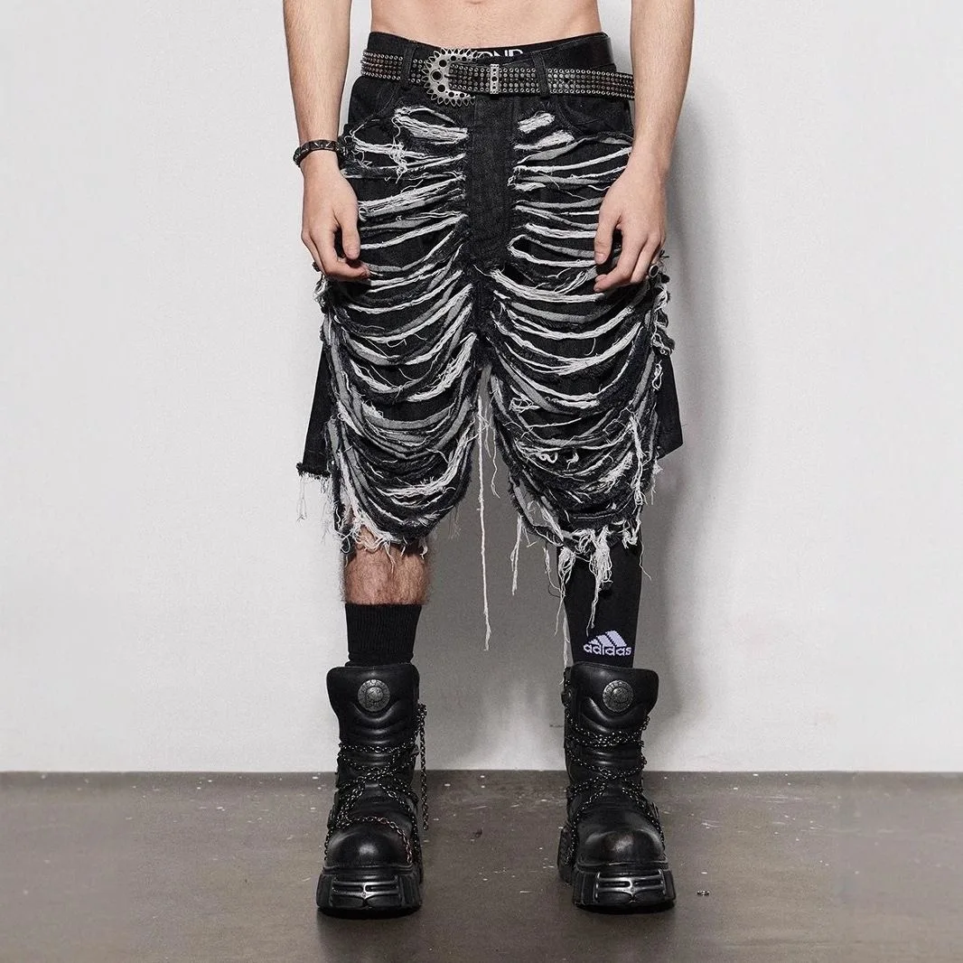 Men Unisex Distress Vintage Beggar Worn-out Shorts Male High Street Ins Chic Knee Length Shorts Trendy Punk Gothic Denim Shorts
Men Unisex Distress Vintage Beggar Worn-out Shorts Male High Street Ins Chic Knee Length Shorts Trendy Punk Gothic Denim Shorts