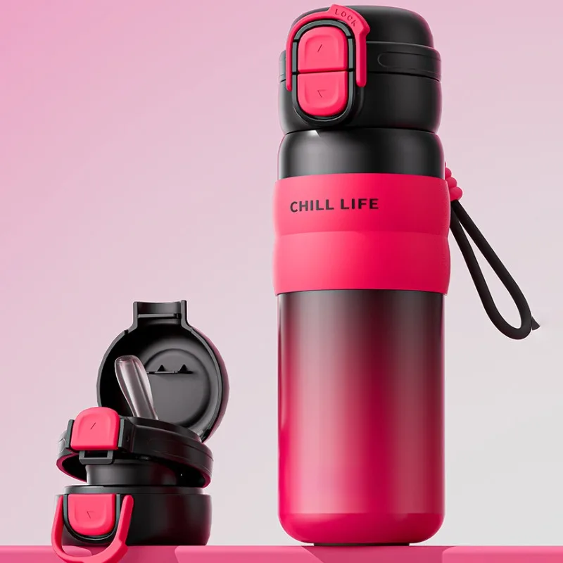 500ML Stainless Steel Vacuum Flasks with Straw Portable Sports Water Bottle Insulated Thermoses Outdoor Travel Bullet Drinkware
500ML Stainless Steel Vacuum Flasks with Straw Portable Sports Water Bottle Insulated Thermoses Outdoor Travel Bullet Drinkware