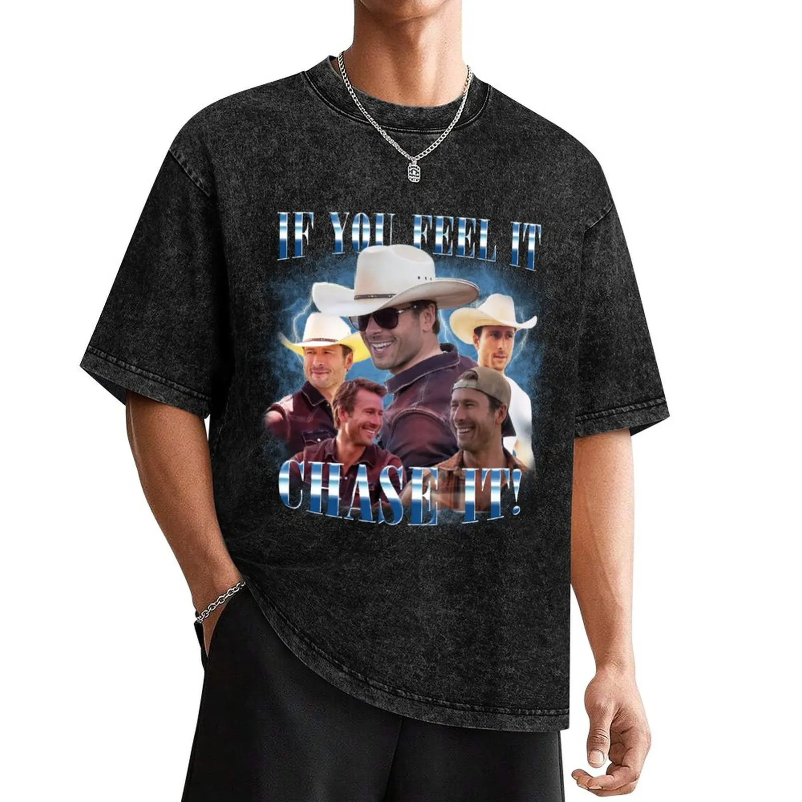 Glen Powell - If You Feel It Chase It - Twisters T-Shirt T-shirts oversize summer clothes Funny t-shirt shirts men
Glen Powell - If You Feel It Chase It - Twisters T-Shirt T-shirts oversize summer clothes Funny t-shirt shirts men
