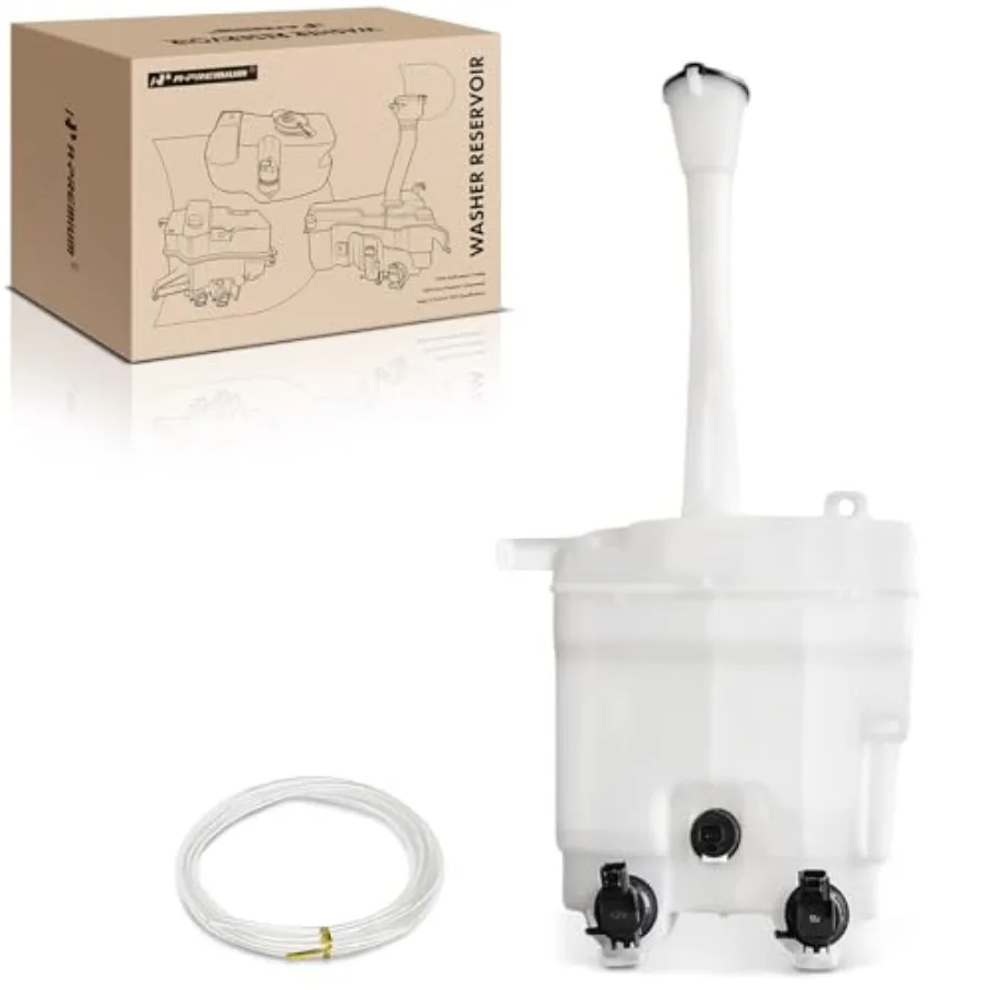 Windshield Washer Reservoir Compatible with Select Toyota Models - Matrix 2009-2014, with Washer Pump/Cap/Fluid Level Sensor -
Windshield Washer Reservoir Compatible with Select Toyota Models - Matrix 2009-2014, with Washer Pump/Cap/Fluid Level Sensor -