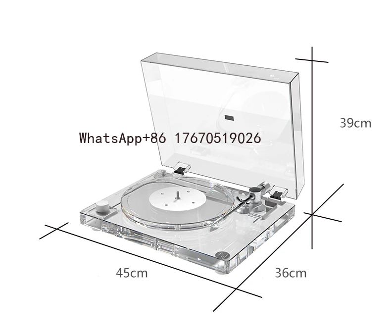 High End Professional Pickup Turntable Player Vinyl Record Transparent Acrylic Vinyl Record Player with Bluetooth Transmission
High End Professional Pickup Turntable Player Vinyl Record Transparent Acrylic Vinyl Record Player with Bluetooth Transmission