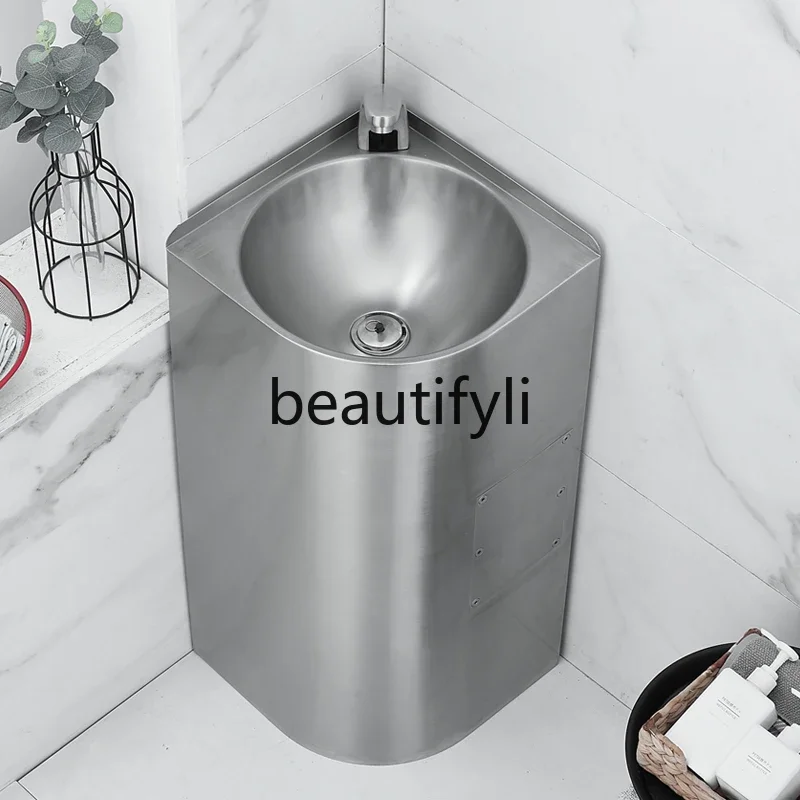 ss25 304 stainless steel triangular washbasin bathroom column washbasin corner floor-to-ceiling washbasin
ss25 304 stainless steel triangular washbasin bathroom column washbasin corner floor-to-ceiling washbasin