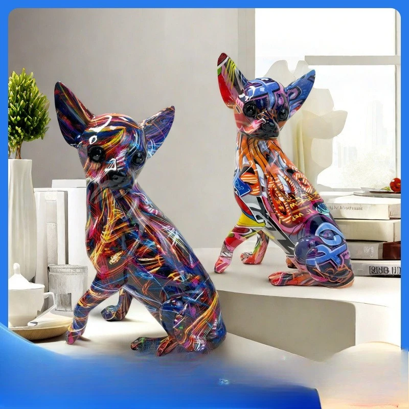 Colorful Standing Chihuahua Resin Statue Decoration, DIY Graffiti Crafts for Pet Dogs, Desktop Animal Statue Decoration. Decor
Colorful Standing Chihuahua Resin Statue Decoration, DIY Graffiti Crafts for Pet Dogs, Desktop Animal Statue Decoration. Decor