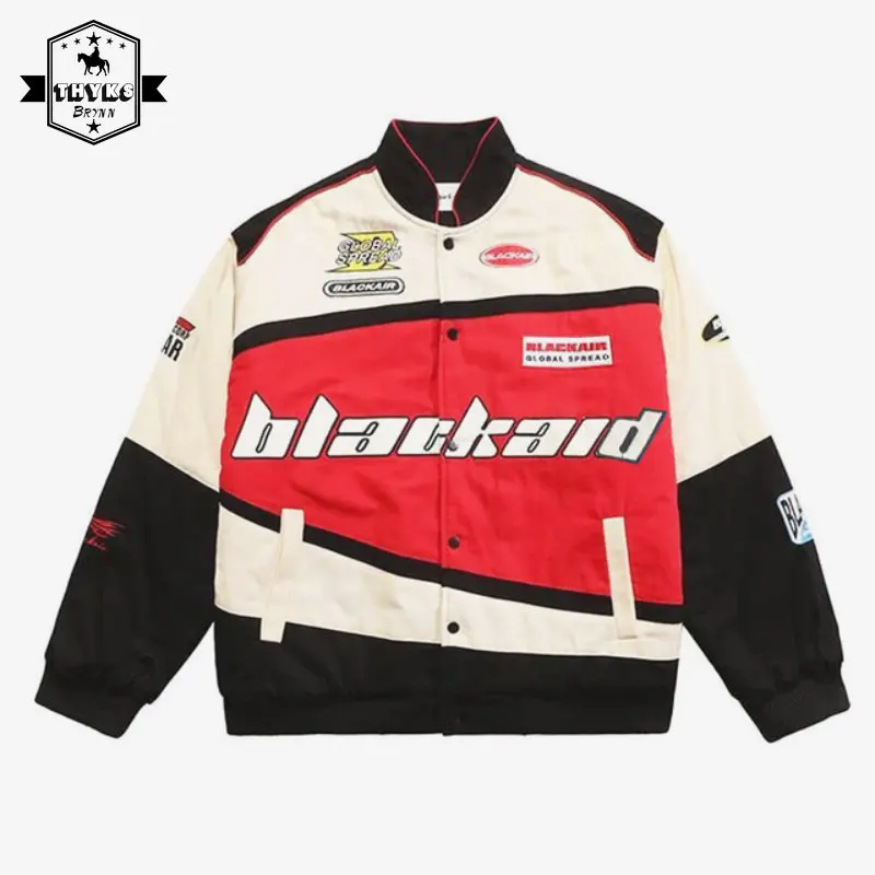 Autumn Winter New Coat American Retro Hip-hop Y2K Loose Men Women Thin Baseball Clothing Street Racing Clothing Bomber Jacket
Autumn Winter New Coat American Retro Hip-hop Y2K Loose Men Women Thin Baseball Clothing Street Racing Clothing Bomber Jacket