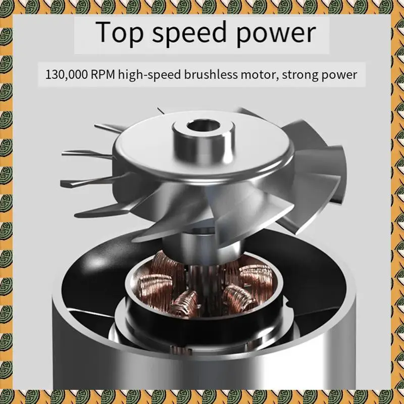A77I Mini Turbo Violent Fan X3 130000RPM Jet Blower Turbofan Tool Brushless Motor Fan For Household Outdoor Cleaning
A77I Mini Turbo Violent Fan X3 130000RPM Jet Blower Turbofan Tool Brushless Motor Fan For Household Outdoor Cleaning