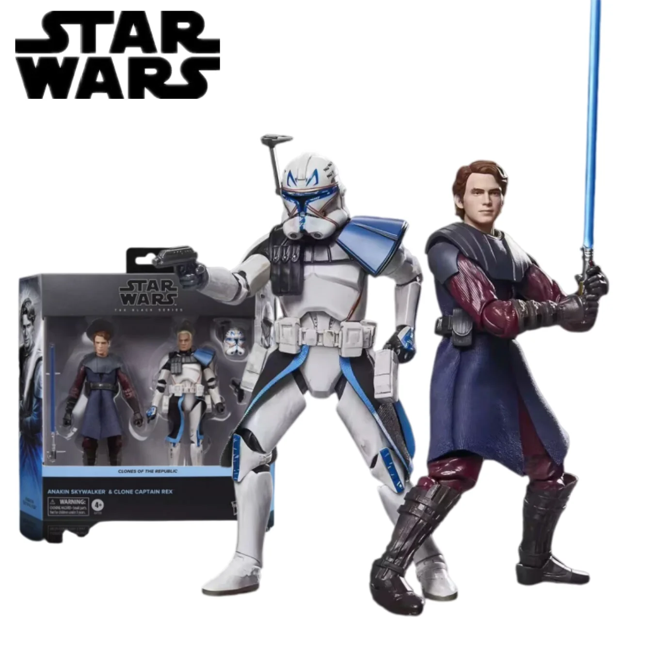Набор подвижных фигурок Hasbro Star Wars The Black Series, 6 дюймов: Анакин Скайуокер, Капитан Рекс, Клон-солдаты Республики
Набор подвижных фигурок Hasbro Star Wars The Black Series, 6 дюймов: Анакин Скайуокер, Капитан Рекс, Клон-солдаты Республики