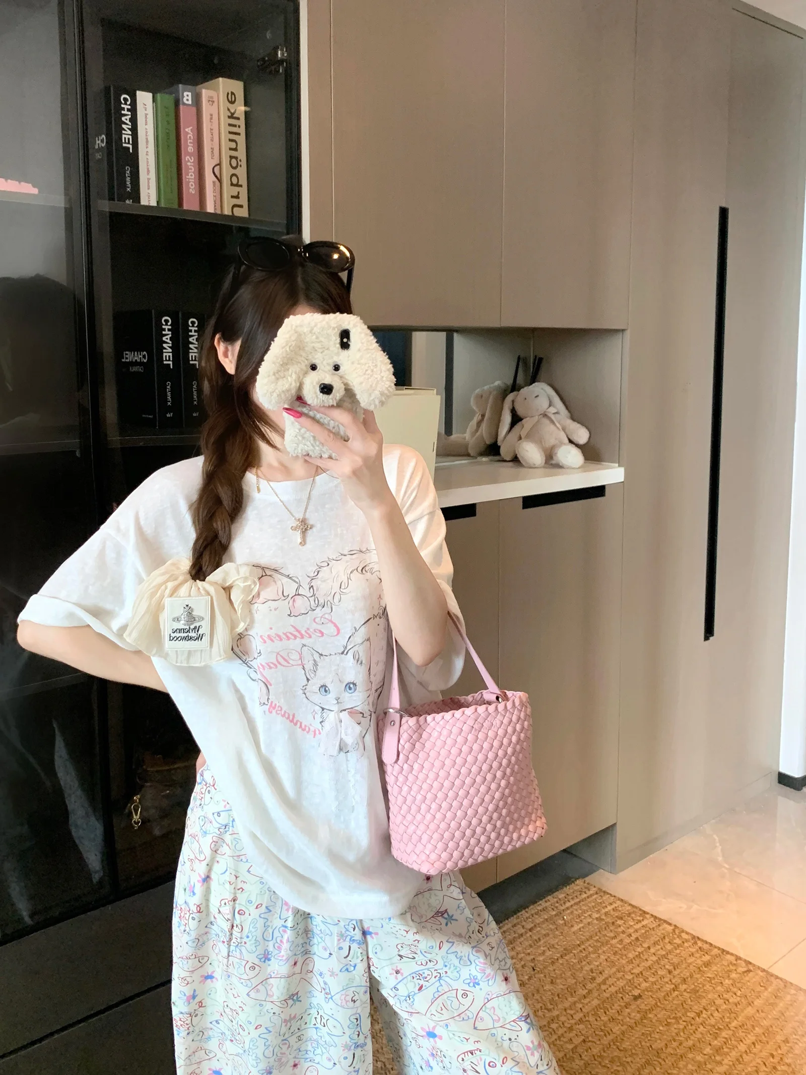 Loose Short Sleeve round Neck Printed T-Shirt Women's Summer New Style Versatile Slimming Casual Top Kumikumi Lazy Style
Loose Short Sleeve round Neck Printed T-Shirt Women's Summer New Style Versatile Slimming Casual Top Kumikumi Lazy Style