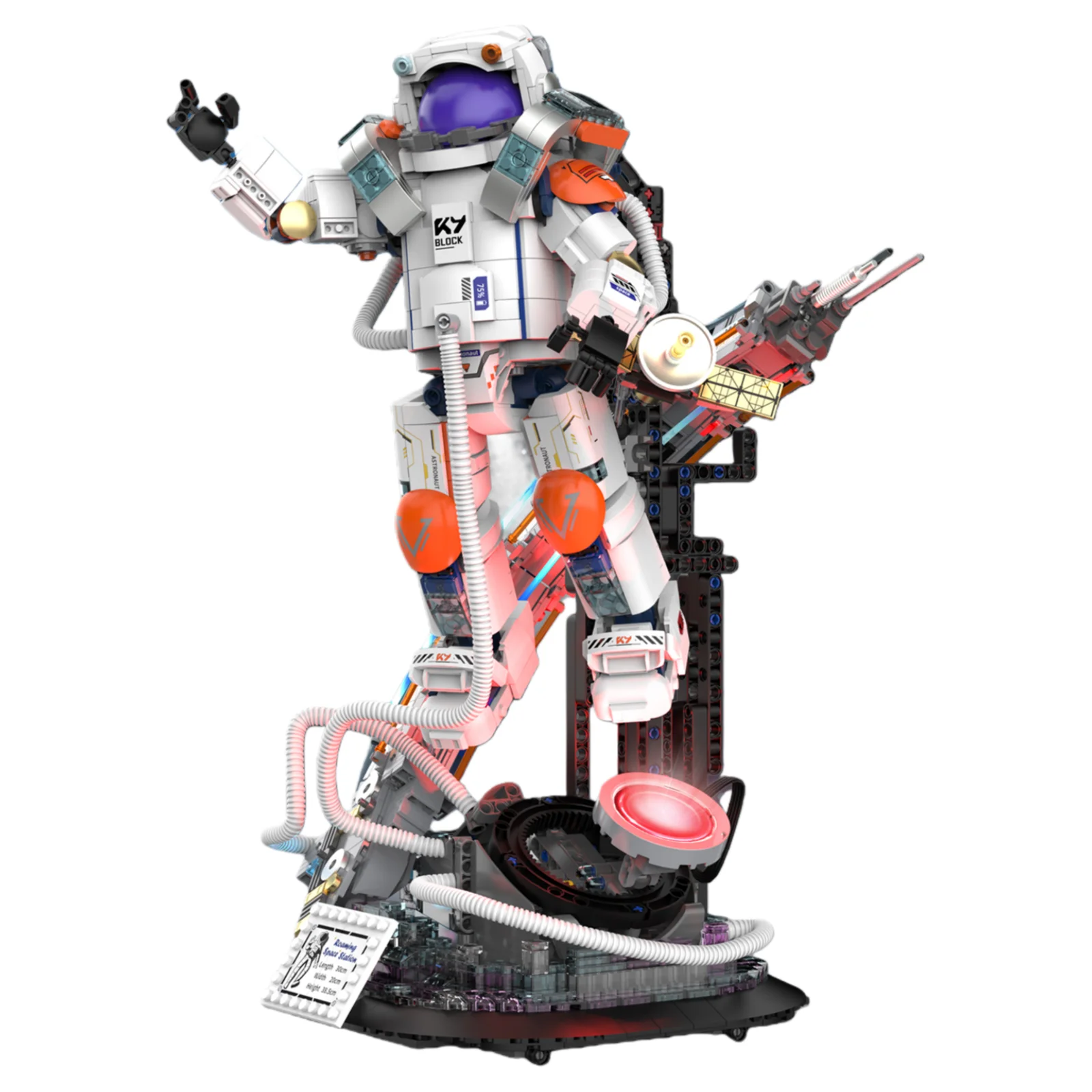 K96232 Astronaut Building Blocks LED Light-up DIY MOC Model Space Series Desktop Decor Adult Collectible Gift Birthday Holiday
K96232 Astronaut Building Blocks LED Light-up DIY MOC Model Space Series Desktop Decor Adult Collectible Gift Birthday Holiday