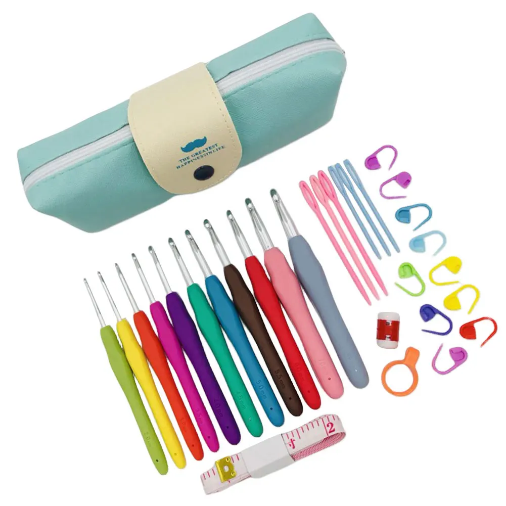 Crochet Hooks Set Yarn Knitting Needles with Case Ergonomic Handle 9/11 hooks Colorful Crochet Hooks Kit for Mom Grandma Gifts
Crochet Hooks Set Yarn Knitting Needles with Case Ergonomic Handle 9/11 hooks Colorful Crochet Hooks Kit for Mom Grandma Gifts